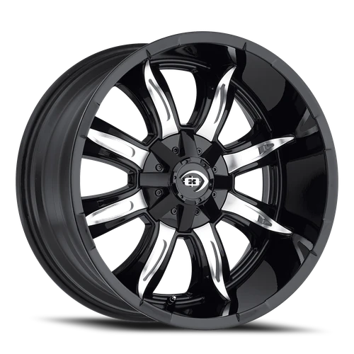 Vision Manic 423 Wheel 20x9 6x135 Gloss Black Machined Face -12mm | 423H2936GBMF-12