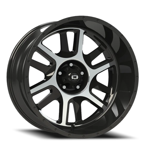 Vision Split 419 Wheel 18x9 5x114.3 Gloss Black Machined Face 18mm | 419VT8965GBMF18