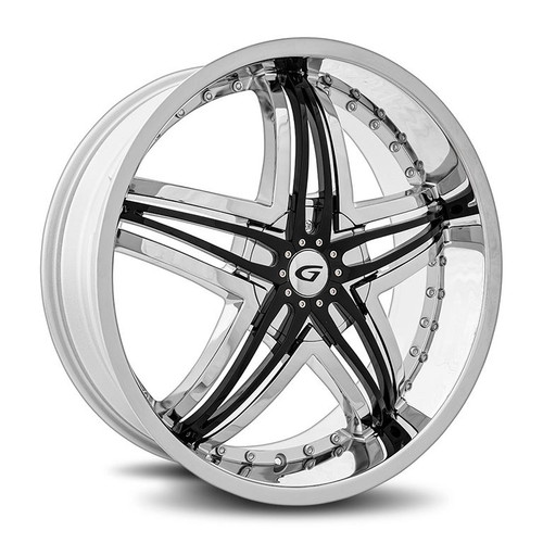 Diablo Blitz Wheels Rims 20x8.5 Blank Custom Drilled Chrome 35mm | G1-208BLNK3573