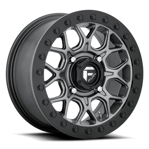 Fuel D919 Tech Beadlock Atv Utv Wheel 15x7 4x156 Matte Gunmetal With Black Bead Ring 38mm - FREE T-SHIRT INCLUDED! | D9191570A554