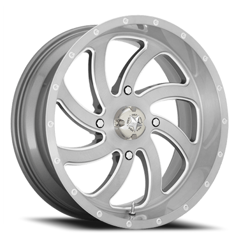 Msa Offroad M36 Switch Atv Utv Wheel 18x7 4x137 Brushed Titanium 0mm - FREE T-SHIRT INCLUDED! | M36-018737TI