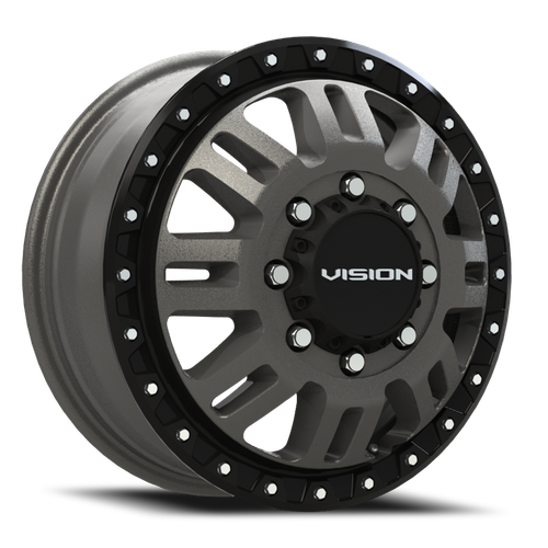 Vision Manx 2 408 Dually Wheel 17x6.5 8x200 Satin Grey 121mm | 408-7680SGBLF