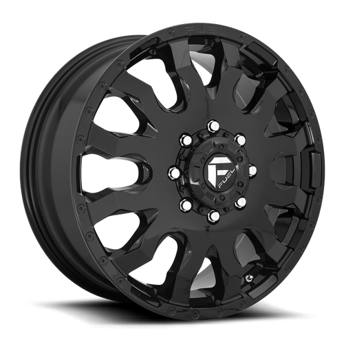 Fuel D675 Blitz Dually Wheel 20x8.25 8x165.1 Gloss Black 105mm - FREE T-SHIRT INCLUDED! | D67520828D