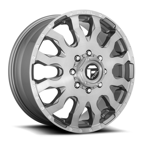 Fuel D693 Blitz Dually Wheel 20x8.25 8x165.1 Platinum 105mm | D69320828D