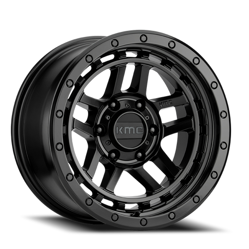 Kmc Km540 Recon Wheel 17x9 6x139.7 Satin Black -12mm - FREE T-SHIRT INCLUDED! | KM54079068712N