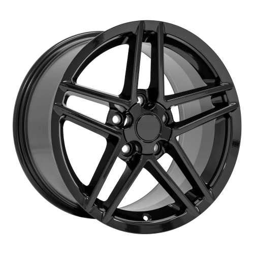 Oe Wheel -s CV07A Chevy Replica OEM Corvette C6 Z06 Wheel - 17x9.5 5x4.75 (5x120.65) Black 54MM | CV07A-17095-5475-54B