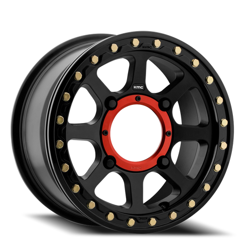 Kmc Powersports Ks234 Addict 2 Beadlock Atv Utv Wheel 14x7 4x137 Satin Black 38mm | KS23447048738