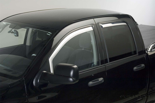Putco®  Front Element Chrome Window Visor Tape On | 480240 | Free Shipping!