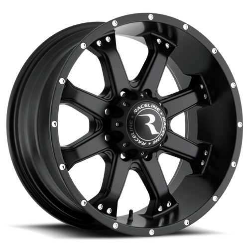 Raceline Assault Wheels Rims 16x8 8x170 Black 0mm | 991B-68081-00