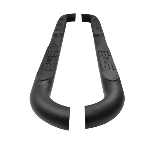 Westin E-Series 3 Round Nerf Step Bars. Textured Black. | BCTC 23-4065