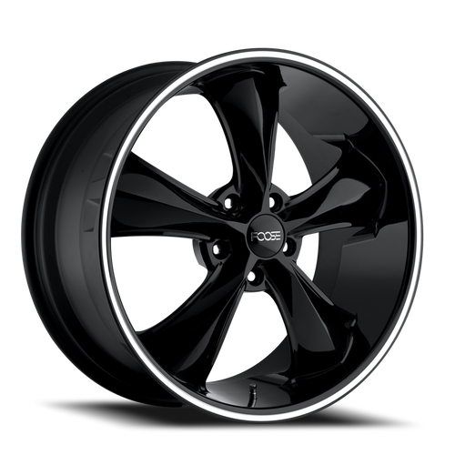 Foose F104 Legend Wheel 18x8.5 5x114.3 Gloss Black Milled 34mm - FREE T-SHIRT INCLUDED! | F104188565+34