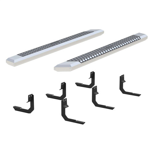 Aries® Chrome  AdvantEDGE Side Bars w/Mounting Brackets | 2555045 | Free Shipping!