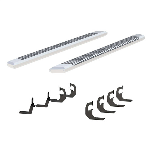 Aries® Chrome  AdvantEDGE Side Bars w/Mounting Brackets | 2555046 | Free Shipping!
