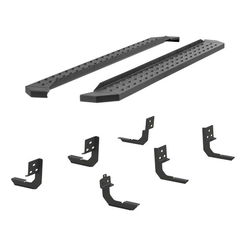 Aries® Black  RidgeStep Commercial Running Boards w/Mounting Brackets | 2055515 | Free Shipping!