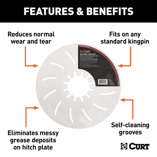 Curt® | 16722 | Fifth Wheel Lube Plate