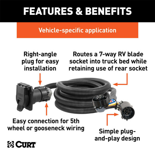 Curt® | 56000 | Custom Wiring Harness Extension