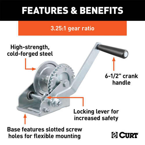 Curt® | 29423 | Hand Winch