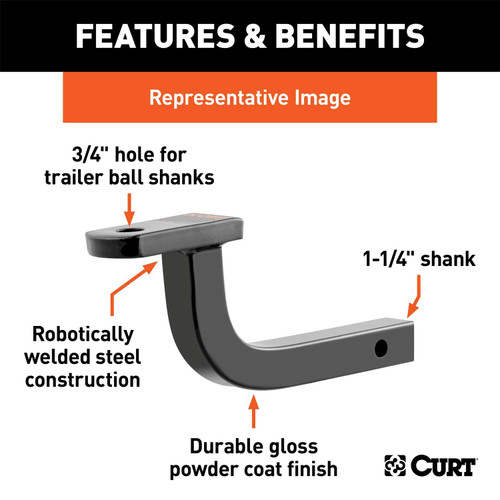 Curt® | 45023 | Class I Ball Mount