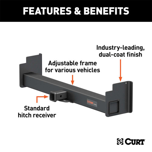 Curt® | 15901 | Universal Weld-On Receiver