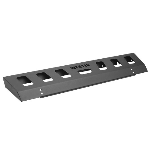 Westin WJ2 Front Bumper Skid Plate. Bumper Guard. Steel. Textured Black. Unlightened. | BCTC 59-80095