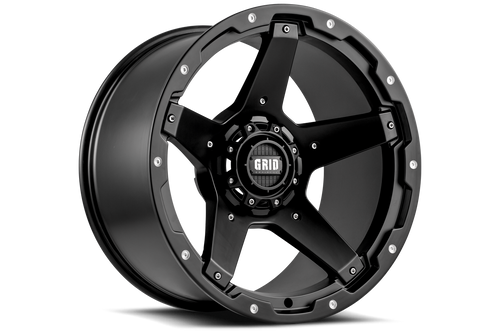 Grid Gd04 Wheels Rims 18x9 5x150 Matte Black -12mm | GD04-18090550B-110