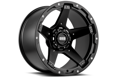 Grid Gd04 Wheels Rims 20x9 5x150 Matte Black -12mm | GD04-20090550B-110