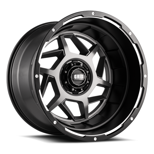 Grid Gd14 Wheels Rims 20x9 8x165.1 Matte Anthracite W/ Black Lip -12mm | GD14-20090865A-125