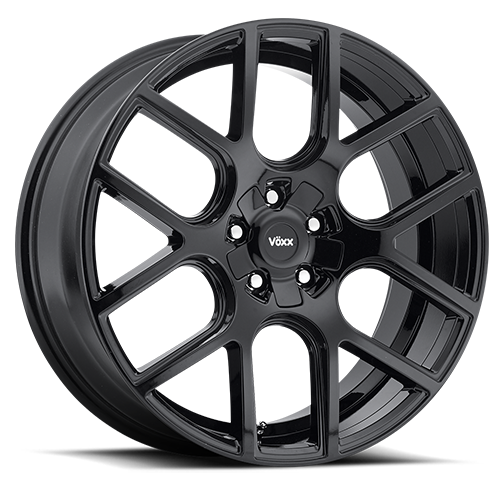 DOORBUSTER PRICING! - Voxx Lago Wheel 18x8 5x115 & 5x120 Gloss Black 20mm | LAG 880-5004-20 GB