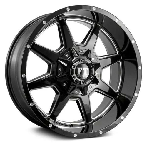 Full Throttle?« FT2 Wheels Rims 20x12 5x127 (5x5) Black Milled -44  | FT22012512744BMD