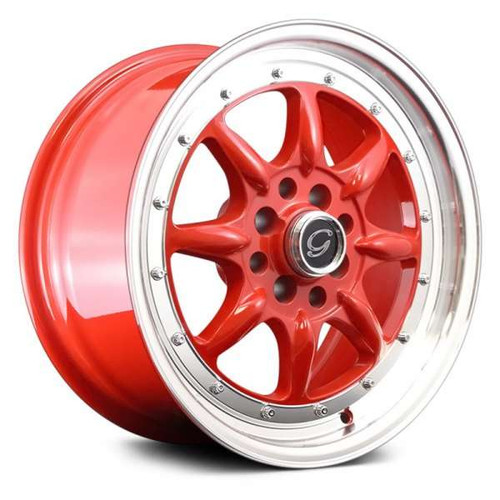 G-Line Alloys G8009 Wheel 16x7 4x4.5 (4x114.3) Red Machined 20MM | W-16X7 4-114.3 #8009R