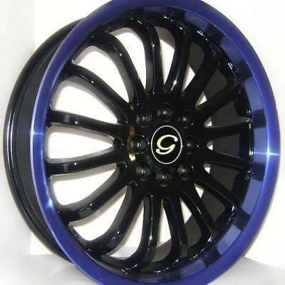 G-Line Alloys G601 Wheel 18x7 5x100 Blue Lip Black 40MM | 18X7 5-100 G601 BLPU +40