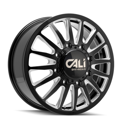 Cali Off-Road Dually Summit  Wheels Rims 20x8.25 8x210 Gloss Black Milled 115mm