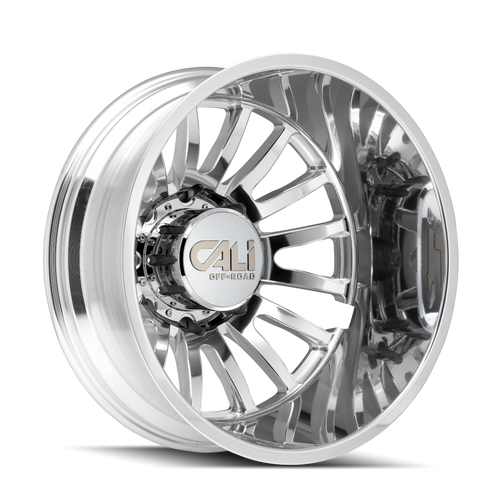 Cali Off-Road Dually Summit  Wheels Rims 22x8.25 8x165.1 Polished -232mm