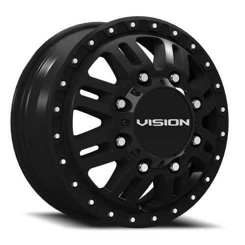 Vision Manx 2 408 Dually Wheel 16x6 8x165.1 Satin Black 115mm | 408A6681SBF