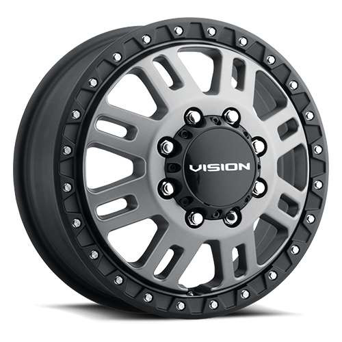 Vision Manx 2 408 16x6 8x165.1/8x6.5 Satin Grey 115mm Wheels