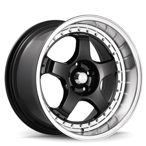 Konig 97B Ssm Wheels Rims 18x10 5x114.3 Gloss Black W/ Machined Lip 15mm | 97B-SS08514155