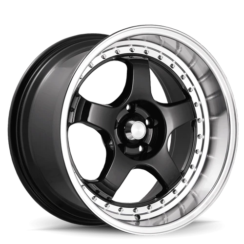 Konig 97B Ssm Wheels Rims 18x8 5x100 Gloss Black W/ Machined Lip 42mm | 97B-SS88510425