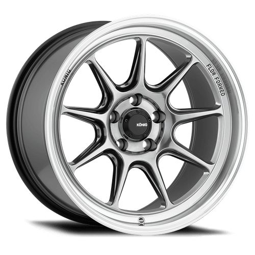 Konig 105M Countergram Wheels Rims 19x8.5 5x114.3 Hyper Chrome W/Machined Lip 43mm | 105M-CT8951443C