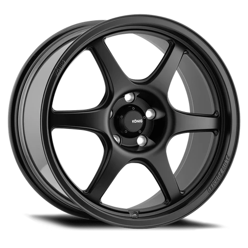 Konig 106B Hexaform Wheels Rims 17x8 4x100 Matte Black 45mm | 106B-HF87100455