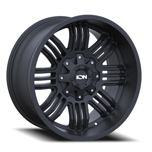DOORBUSTER PRICING! - Ion 144 Wheel 17x9 5x127 & 5x139.7 Matte Black -12mm | 144-7952MB