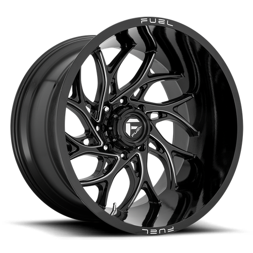 Fuel D741 Runner Wheel 24x14 6x139.7 Gloss Black Milled -75mm - MINIMUM PURCHASE OF 4 WHEELS | D74124408445