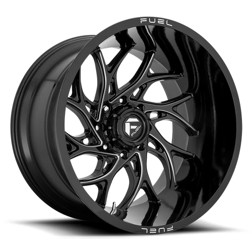 Fuel D741 Runner Wheel 26x14 6x139.7 Gloss Black Milled -75mm - MINIMUM PURCHASE OF 4 WHEELS | D74126408445