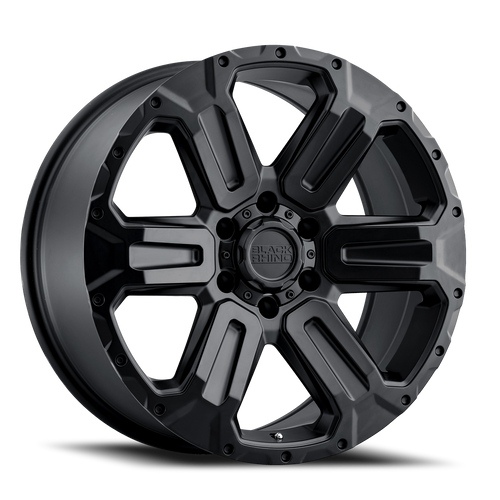 Black Rhino Wanaka Wheel 17x8.5 6x135 Matte Black 12mm - FREE T-SHIRT INCLUDED! | 1785WKA126135M87
