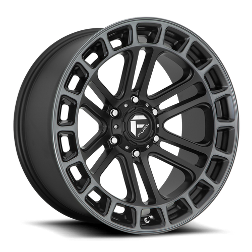 Fuel D720 Heater Wheel 18x9 6x139.7 Matte Black Machined With Double Dark Tint 1mm | D72018908450