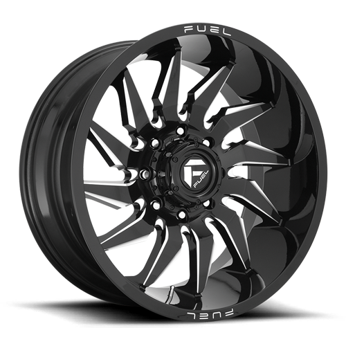 Fuel D744 Saber Wheel 20x9 8x180 Gloss Black Milled 1mm - FREE T-SHIRT INCLUDED! | D74420901850