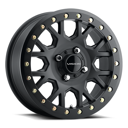 Vision Invader Gv8 Atv Utv Wheel 15x6 4x156 Satin Black 12mm | GV8BLC156156SB40NCC