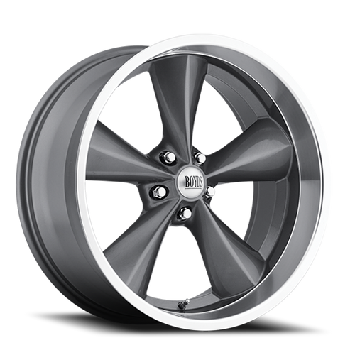 Boyd Coddington Bc1Gm Junkyard Dog Wheel 18x8 5x127 Gunmetal w/ Machined Lip 0mm - FREE T-SHIRT INCLUDED! | BC1-887345G