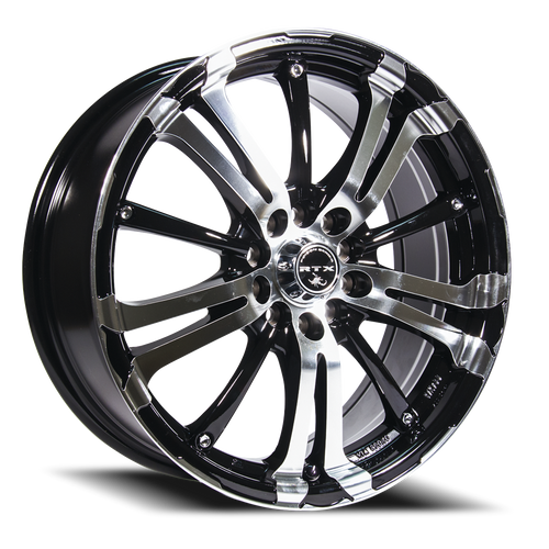 DOORBUSTER PRICING! - Rtx Arsenic Wheel 16x7 4x100 & 4x114.3 Black Machined 40mm | 82660