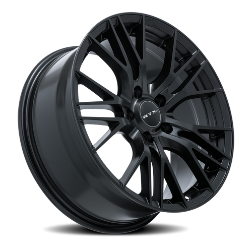 RTX Vertex 18x8 Wheels – 5x114.3 Bolt Pattern, +40 Offset, 73.1mm Hub, Black Machined Finish