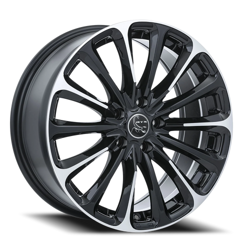 DOORBUSTER PRICING! - Rtx Poison Wheel 17x7.5 5x114.3 Black Machined 42mm | 81672